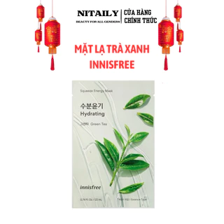 Mặt nạ giấy Innisfree Squeeze Energy Mask trà xanh 22ml