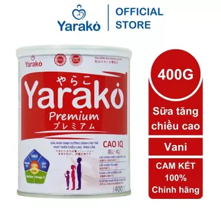 Sữa Tăng Chiều Cao YARAKO CAOIQ Giải Pháp Dinh Dưỡng Cho Trẻ Phát Triển Chiều Cao và Tăng Cân 400g