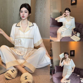 BỘ 3 MÓN PYJAMA HOẠ TIẾT LIESURE QUẢNG CHÂU CAO CẤP MÃ 2024-109