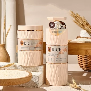 Combo Dầu Gội Dầu Xả Tóc Rice Hương Nước Hoa Làm Mượt Tóc, Phục Hồi Tóc Hư Tổn