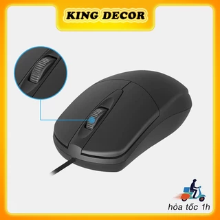 Chuột máy tính có dây dung cho PC laptop văn phòng gaming KingDecor  giá rẻ  DPI 1200 chơi game