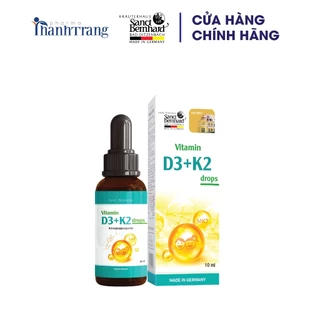 Vitamin D3 K2 MK7 Sanct Bernhard Đức tăng hấp thu Canxi trong 1 giọt, viên uống bổ sung canxi cho bé (10ml)