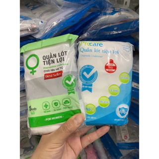 Quần lót nữ vải cotton procare dùng 1 lần miễn giặt cho mẹ bầu sau sinh người đi công tác du lịch tới chu kỳ gói 5 quần