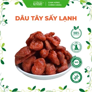 Dâu Tây Sấy Lạnh 5% Đường Kentary - Da Mướt Dáng Xinh - Ăn Vặt Healthy - Túi 100g