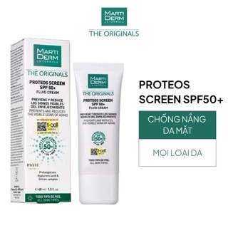 Kem Chống Nắng Martiderm The Originals Proteos Screen SPF50+ Phổ Rộng Toàn Diện Ngừa Lão Hóa 40ml