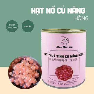 Hạt Nổ Củ Năng màu Hồng đóng lon 850g