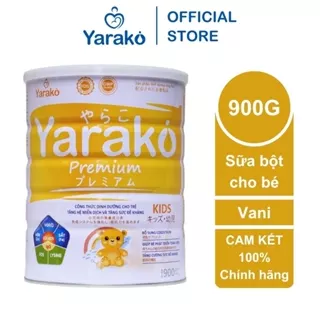 Sữa Bột Cho Bé YARAKO PREMIUM KIDS Công Thức Dinh Dưỡng Cho Trẻ Tăng Hệ Miễn Dịch Và Tăng Đề Kháng Hộp 900g