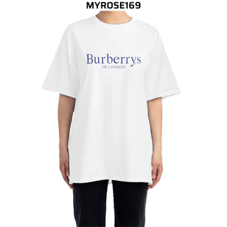 Áo Thun 100% cotton Màu Trắng In Chữ Burberrys of LONDON Form Nam Nữ MYROSE169