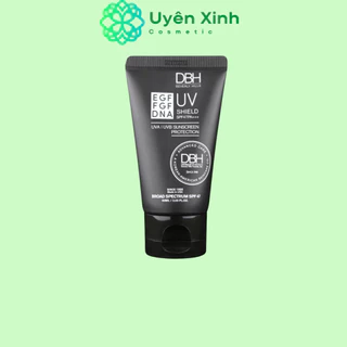 Kem chống nắng DBH EGF UV SHIELD SPF50+ PA +++ 60ml bản Mỹ ngăn ngừa lão hoá nâng tông nhẹ