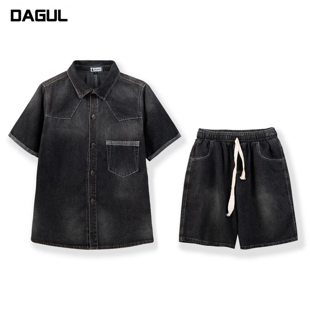 Bộ Denim trơn mặc cho mùa hè don gian lich su