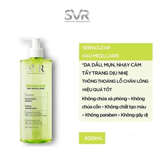 Hàng Pháp có Bill Sữa rửa mặt SVR Sebiaclear 400ml bo