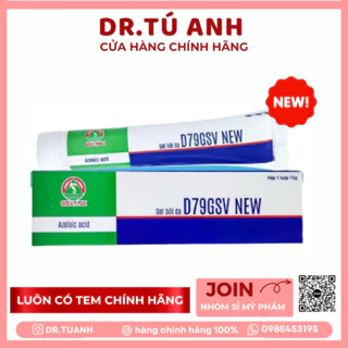 D79 GSV New 15G - Gel bôi giảm mụn, giảm thâm sau mụn ( azelaic, glycolic acid) DRTUANH