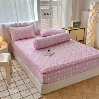 Set ga gối đũi ép nhiệt Ksleep S-Summer K56 Màu sắc hoa lá dễ chịu, ngọt ngào khiến ai cũng dịu dàng đi đôi chút