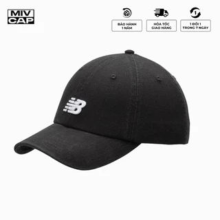 Mũ lưỡi trai cao cấp MIV, nón kết đen logo thêu nổi phong cách unisex