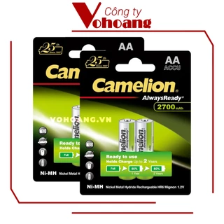 [Mẫu mới nhất] 4 viên Pin sạc AA Camelion 2700mAh - Mẫu mới hiệu suất cao, trữ điện lâu