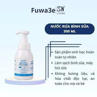 Nước rửa bình sữa  Fuwa3e làm sạch bình sữa cặn sữa không hương liệu và hóa chất độc hại an toàn cho mẹ và bé