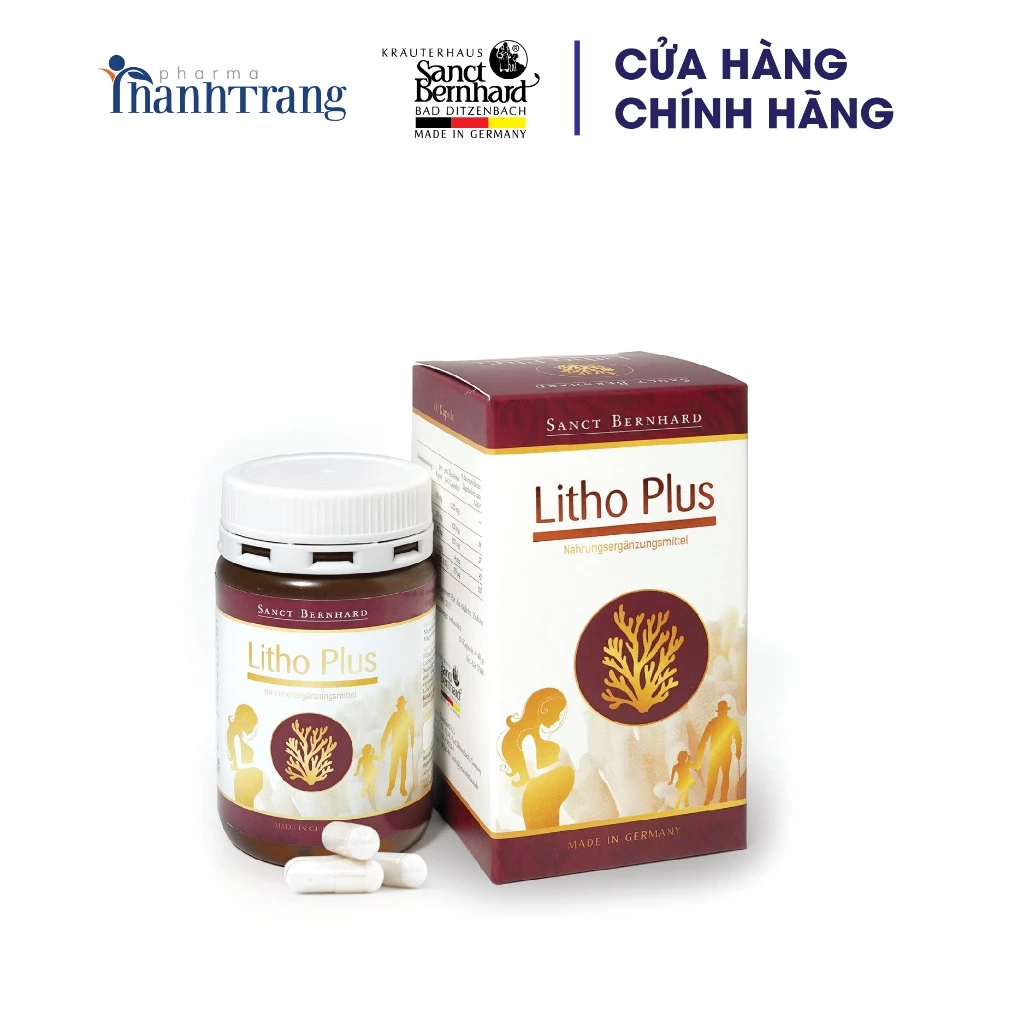 LITHO PLUS - VIÊN UỐNG BỔ SUNG CANXI (phù hợp cho phụ nữ có thai)