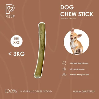 Chew Stick - Xương gặm cho chó bằng gỗ cà phê tự nhiên XXS / Giảm căng thẳng và lo âu