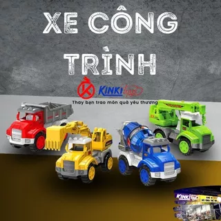 Bộ Đồ Chơi Xe Công Trình Giúp Trẻ Vận Động