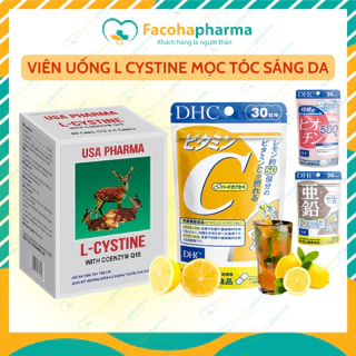 L cystine 500mg viên uống trắng da mọc tóc ngừa nám chăm sóc sức khoẻ hiệu quả hộp 60 viên