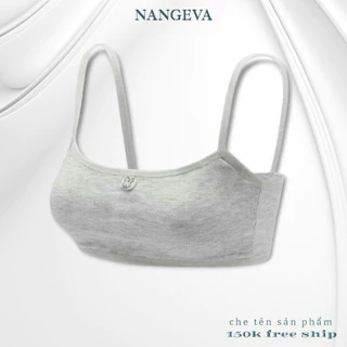 Áo Bra Học Sinh Chất Cotton Kẻ Tăm NANGEVA 6059