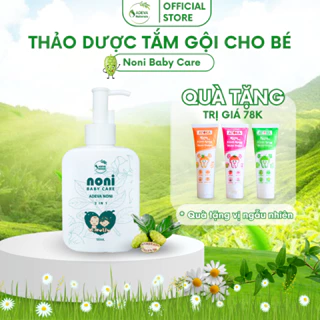 Sữa Tắm Gội Thảo Dược Cho Bé  ADEVA NONI BABY CARE Ngăn Ngừa Mụn Nhọt, Rôm Sảy Chiết Xuất Thiên Nhiên An Toàn, Lành Tính