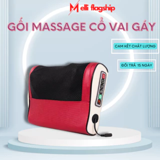 Gối Massage Cổ Vai Gáy Hồng Ngoại Melli Cao Cấp 20 Bi Hỗ Trợ Giảm Đau Mỏi Toàn Thân Bằng Công Nghệ Nhật Bản