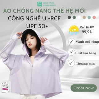 Áo Khoác Chống Nắng Nữ Cánh Dơi Mềm Mịn, Thông Hơi Chống Tia Cực Tím UPF 50+ CHỐNG TIA UV