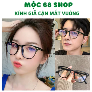 Kính giả cận thời trang nam nữ mắt vuông phong cách Hàn Quốc chống tia UV đẹp giá rẻ (Mã K02) - Mộc 68 Shop
