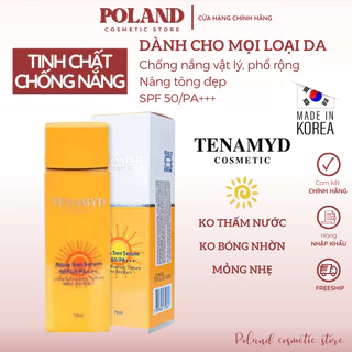 Kem chống nắng Tenamyd Aqua Sun Serum SPF50/PA+++ chống nắng phổ rộng dưỡng trắng da kiểm soát dầu nâng tông 70ml