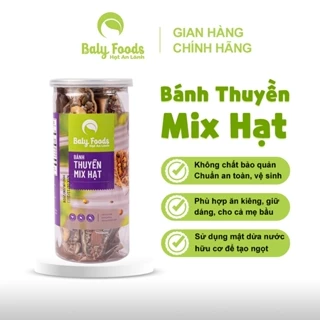 Bánh Thuyền Mix Hạt Ăn Kiêng, Siêu Hạt Dinh Dưỡng Baly Foods, Ăn Vặt Dinh Dưỡng Mẹ Bầu, Giữ Dáng