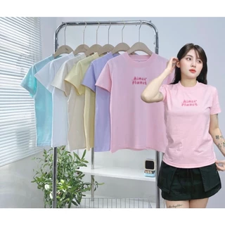 Áo Babytee Aimee Buble, Áo Thun Nữ Form Nhỏ Cotton 2 Chiều Co Dãn Thoải Mái Form Chuẩn Đường May Chắc Chắn