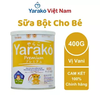 Sữa Bột Cho Bé YARAKO PREMIUM KIDS Hỗ Trợ Dinh Dưỡng Cho Trẻ Tăng Hệ Miễn Dịch Và Tăng Đề Kháng Hộp 400g