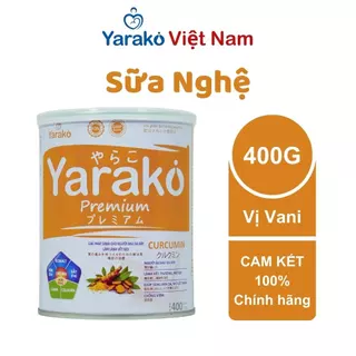 Sữa Nghệ YARAKO PREMIUM CURCUMIN Hỗ Trợ Người Đau Dạ Dày Và Làm Lành Vết Sẹo Hộp 400g