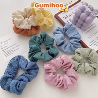 Scrunchies to cột tóc vải buộc tóc vải trơn loại đẹp Gumihoo