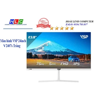 Màn hình VSP IPS 24inch tràn viền V2407S - Trắng