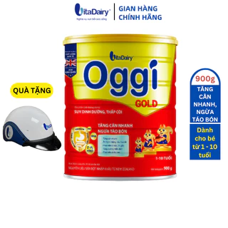 [MUA 2 LON TẶNG NÓN BẢO HIỂM VITADAIRY] Sữa bột Oggi Gold Suy Dinh Dưỡng 900g giúp bé tăng cân, ngừa táo bón - VitaDairy