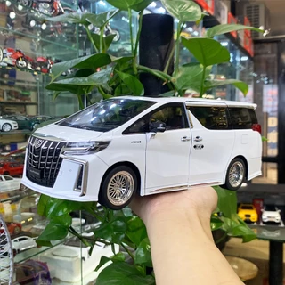 Mô hình xe Toyota Alphard tỉ lệ 1:18 dài 28cm cửa sau trượt điện, lên xuống kính hãng QY