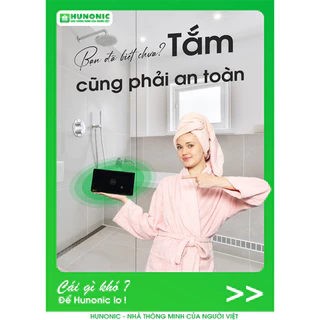 [CHỐNG GIẬT] Công tắc cảm ứng Hunonic Datic 1 Nút Công Suất Lớn kết nối Wifi điều khiển bình nóng lạnh, điều hoà