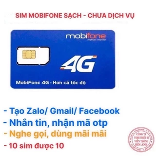 {Bao chặn} Sim 4G Mobifone dùng mãi, nghe gọi giá rẻ, làm công việc, nhắn tin, nhận mã otp, Hàng chính hãng