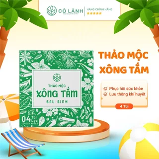 Thảo mộc xông tắm sau sinh Cỏ Lành - 4 Túi lọc .