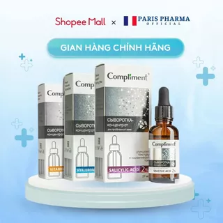 Serum Compliment Chứa,Hyaluronic Bha,Vitamin C Hỗ Trợ Đều Màu Da,Phục Hồi Và Hỗ Trợ Giảm Mụn 27ml