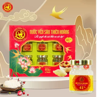 [1 hộp] 6 hủ yến sào tự nhiên 41% hộp 6 hủ x 70ml