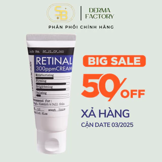 Kem dưỡng ban đêm trẻ hóa da Derma Factory Retinal 300ppm Cream 30ml