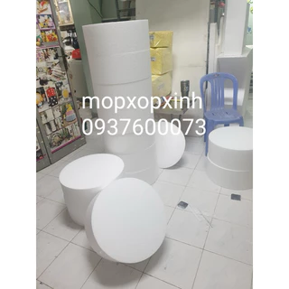 Xốp tròn đường kính 60cm, làm phôi bánh kem và trang trí khác.