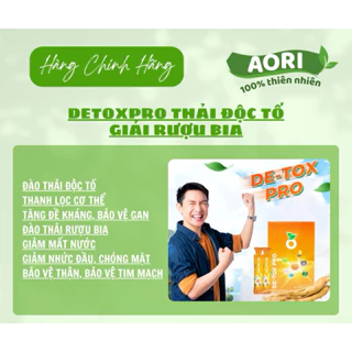 Gel giải rượu thải độc gan DETOX PRO hộp 10 gói