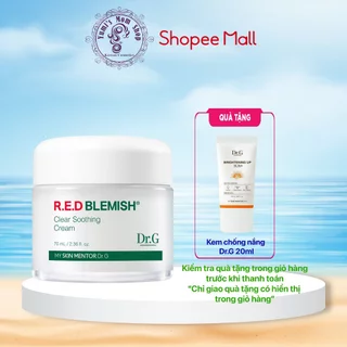 Dr.g Kem dưỡng ẩm và phục hồi sâu cho da Dr.G R.E.D Blemish Clear Soothing Cream 70ml