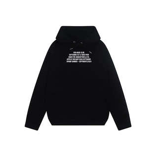 Áo Hoodie Verifying The Human Màu Đen [Decal cao thành mặt sau]