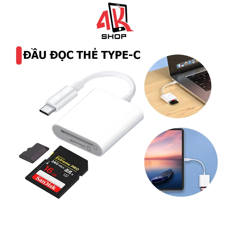 Đầu đọc thẻ nhớ SD otg type c