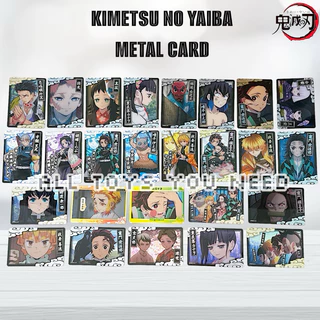 [Tặng kèm sleeve] Card metal Kimetsu no Yaiba / Card bo góc Kimetsu no Yaiba / Thẻ thanh gươm diệt quỷ